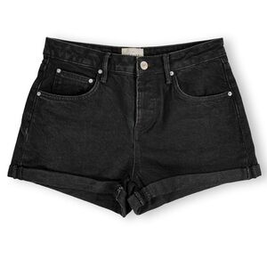 Sezane Niels Black Denim Shorts | Size 36(US 4) | Worn Once | Like New Condition